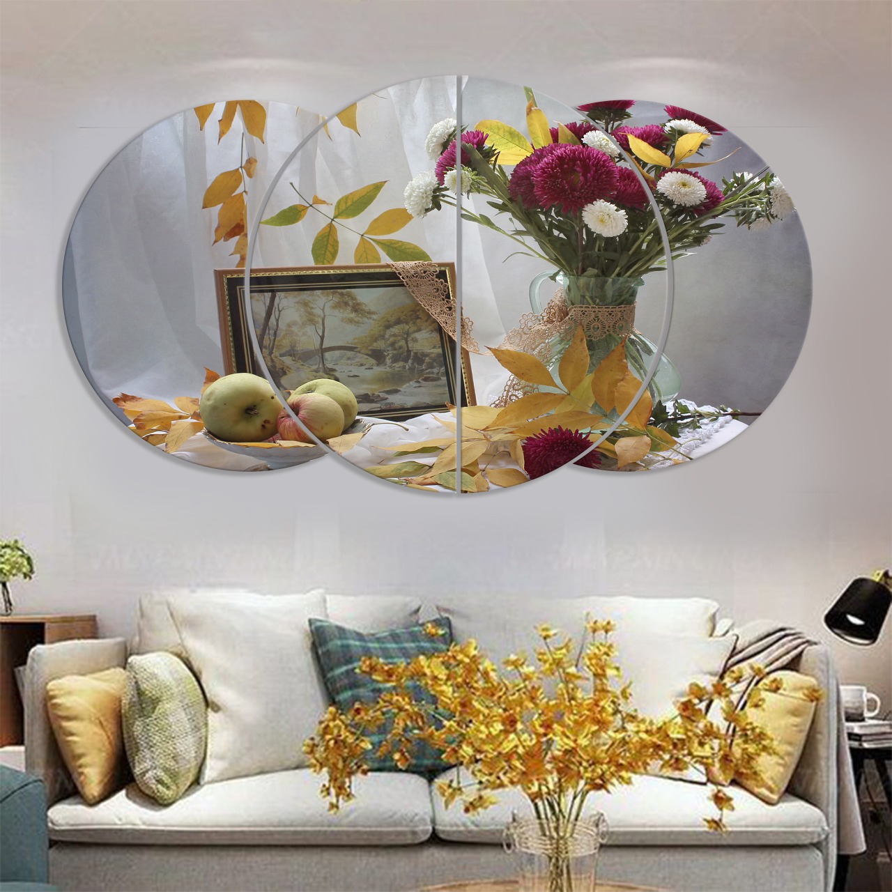 TABLEAU Coquelicots TURQUE 120X80 CM (لوحة جدارية تركية)