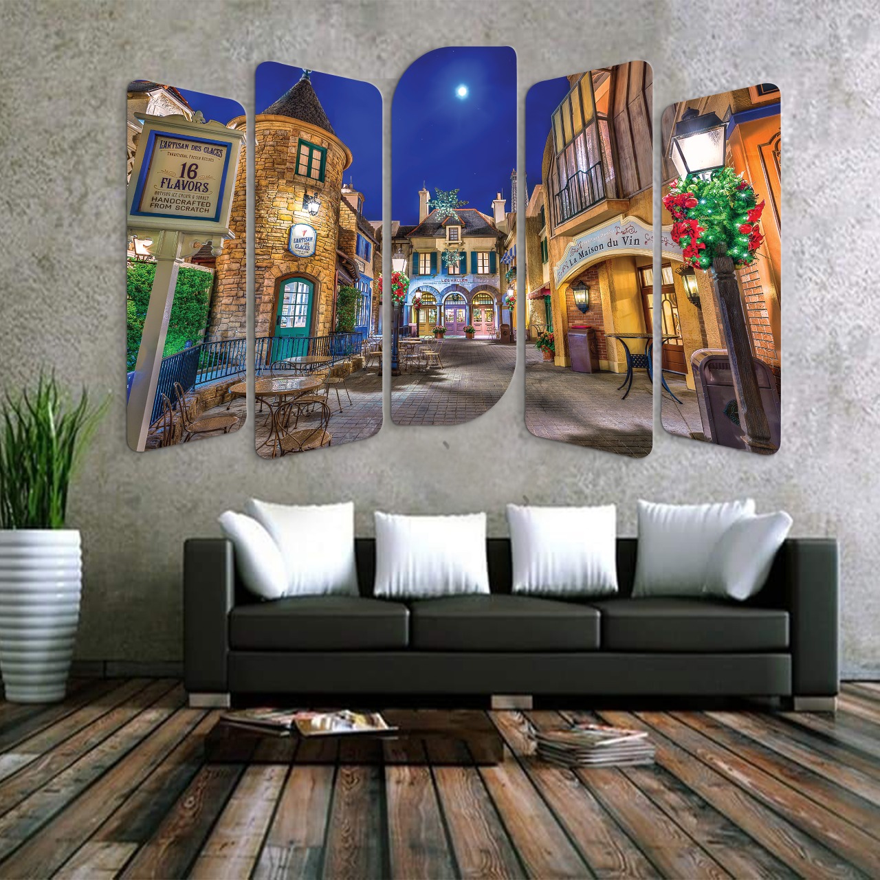 TABLEAU MODERNE COLORÉ TURQUE 120X80 CM(لوحة جدارية تركية من النوع الممتاز)