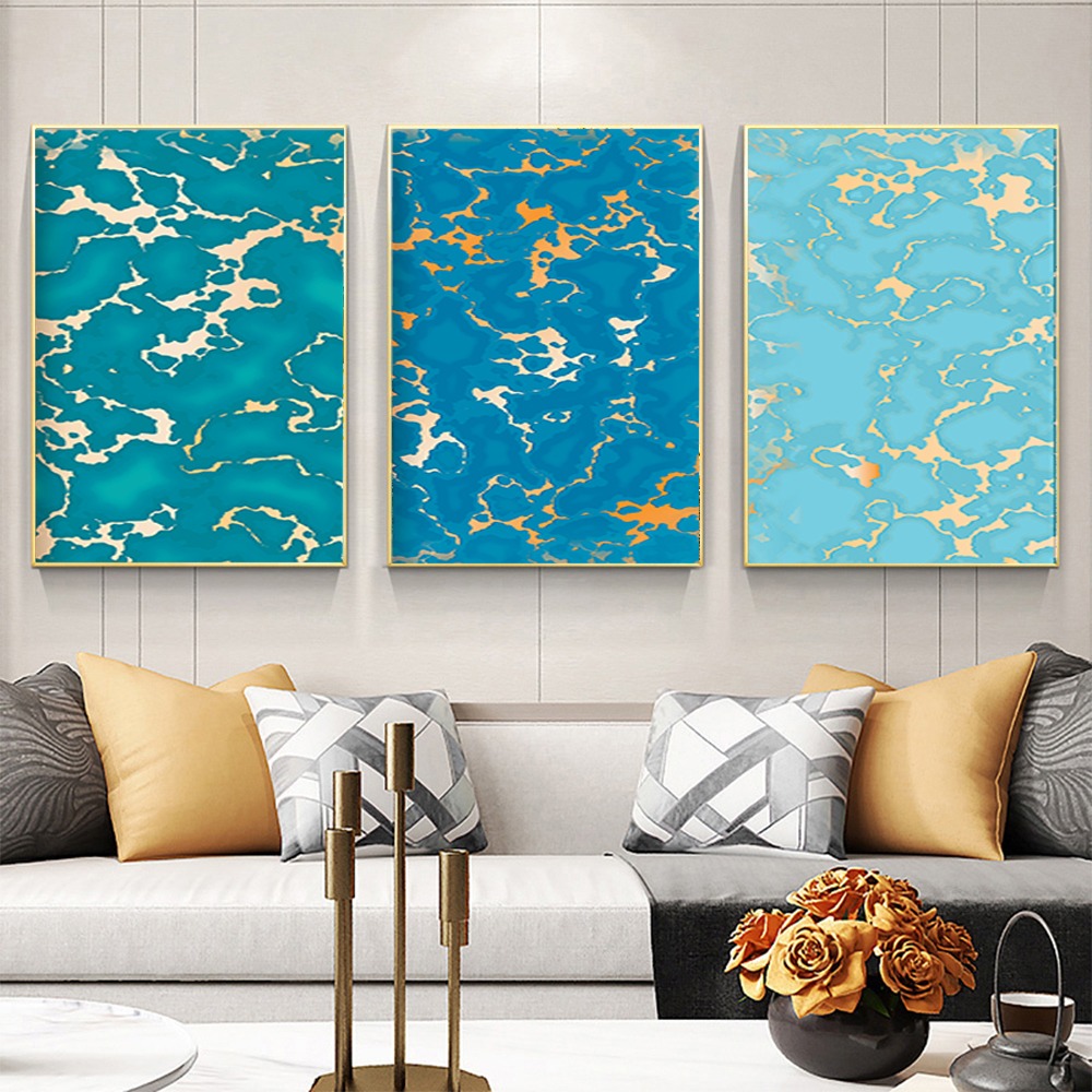 TABLEAU ABSTRAIT 3 PIECE 150X100 (لوحة جدارية تركية )
